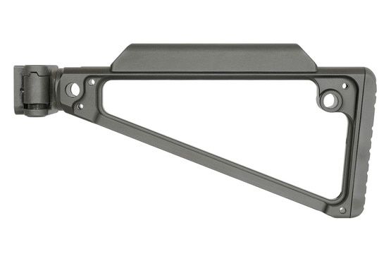 Midwest Industries Triangle Side Folding Stock has a full length locking lug